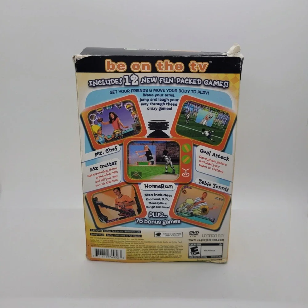 Sony PlayStation 2 EyeToy Play 2 Bundle with USB Camera SLEH-00031 PS2 Game